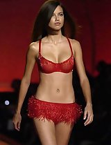 Adriana Lima flaunts her body in different types of lingerie
