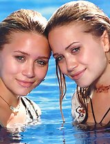The Olsen Twins look sexy in these revealing photos.