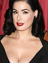 Dita Von Teese showing off some massive cleavage for wonderbra in these pics